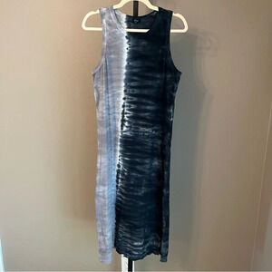 Rails The Tank Dress Black Navy Dip Dye Medium Casual Coastal Boho Vacation Chic